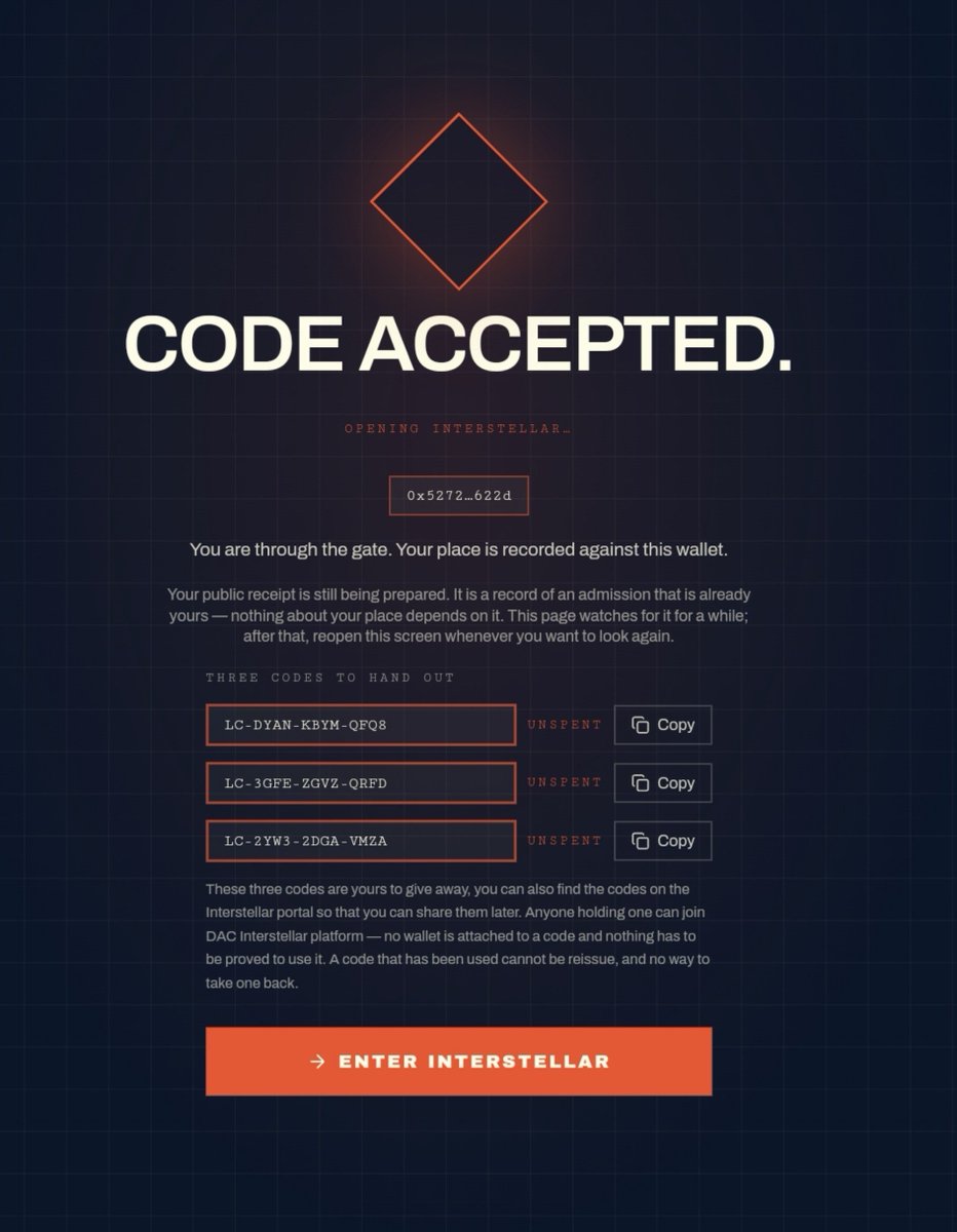 dihaw_ma's tweet photo. Pencatatan alokasi DACC sudah dimulai, buka gerbang dan daftarkan dengan code anda.
Bagi kalian yang tidak memiliki kode untuk pencatatan alokasi silahkan pakai kode dibawah ini:

LC-2YW3-2DGA-VMZA
LC-3GFE-ZGVZ-QRFD
LC-DYAN-KBYM-QFQ8

#dacc @dac_chain https://t.co/x2cRAxZW4n