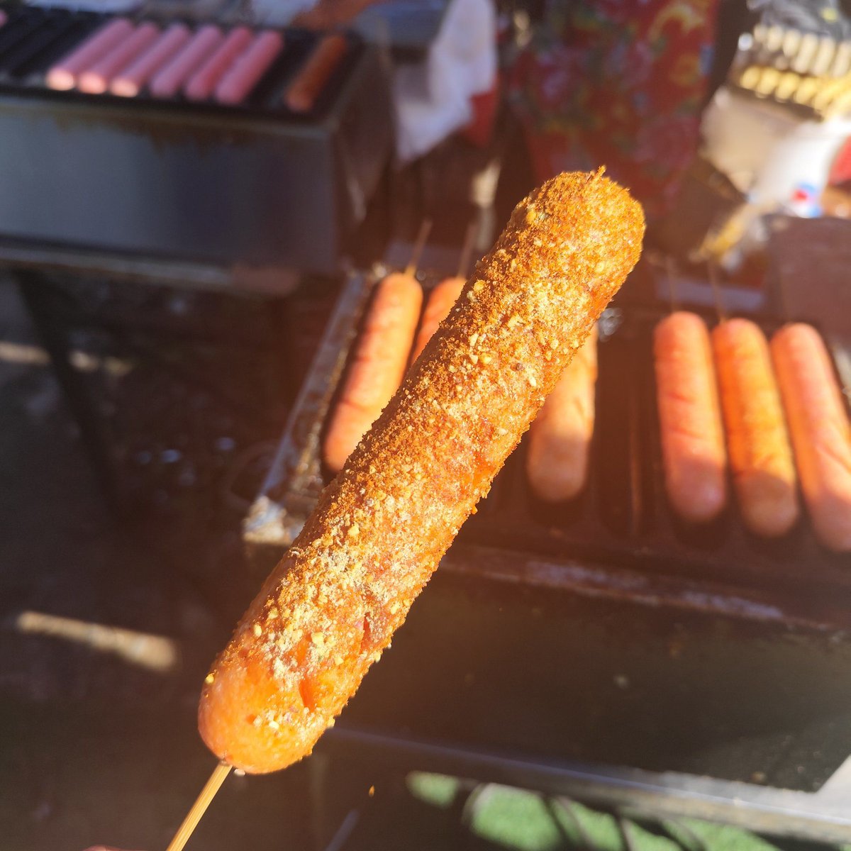 PollyCadara7f's tweet photo. Holding a warm crispy street fried sausage with a pinch of cumin on a busy afternoon—small joys hit different! https://t.co/xzPaOloQb9