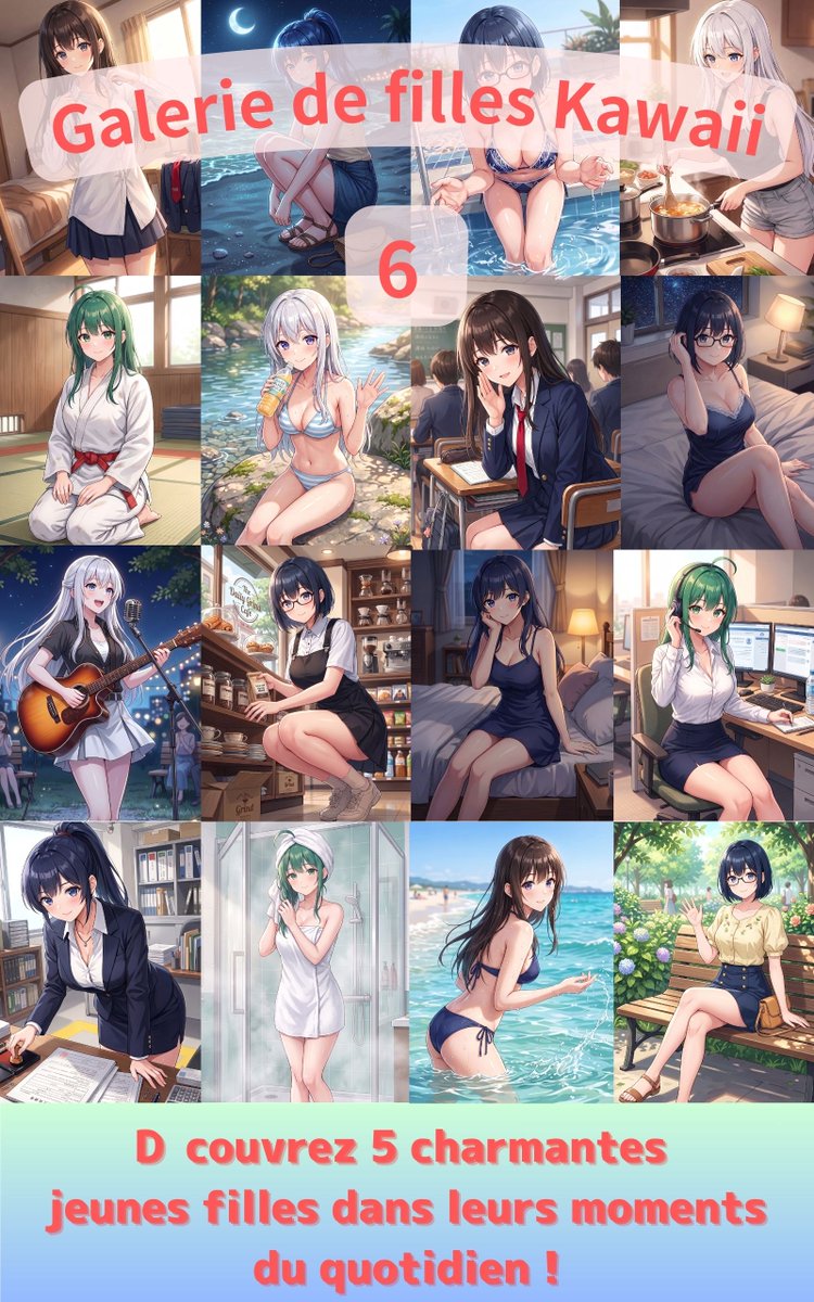teruru4040's tweet photo. 【French Edition】
Trouvez votre "fille oshi" avec ce livre☆ Une collection de 60 illustrations de filles « kawaii » !
Télécharger ici ↓
https://t.co/AMmzDHvj8I
#ArtIA #FilleAnime #Kawaii #FemmeAuTravail #Lycée https://t.co/u35nm2s7pj