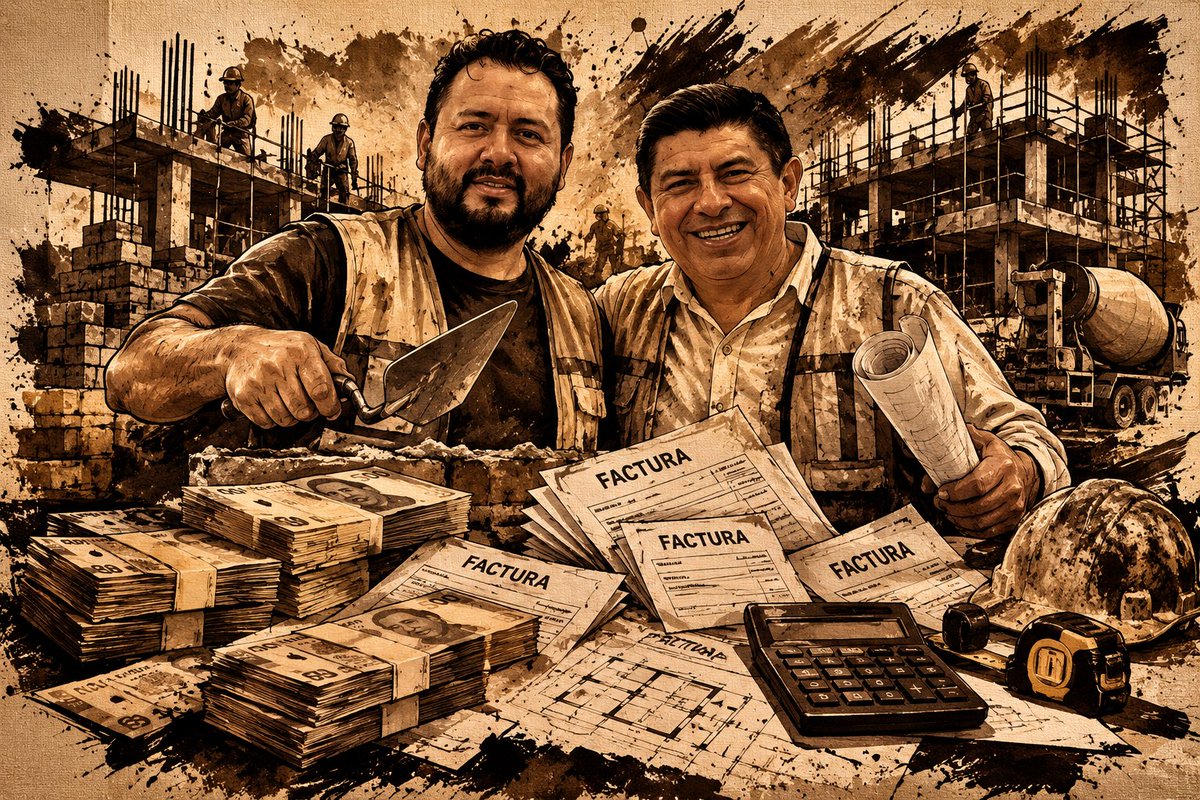ELPINERO's tweet photo. #RELEVANTE 🗣🆕️ Hijo de @salomonj -@ShabinJara-  está a cargo de las obras públicas del Gobierno de #Oaxaca, precisa especialista en fiscalización 

➡️ Utiliza factureras para amasar fortunas ... “Hay que seguir el dinero, la ruta del dinero, exigir cuentas”, 

https://t.co/Vt2aby4F5H