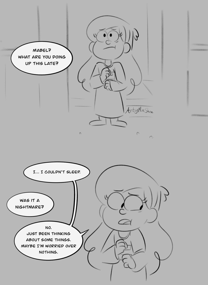 artsymeeshee's tweet photo. I don't think I posted this here. I’ve wanted to do something centered around them both worrying over the future, albeit with different reasons. Plus, I think they both have a special way to make each other feel better. (1/3)
#GravityFalls #gravityfallsfanart https://t.co/EaPM5GCxEY