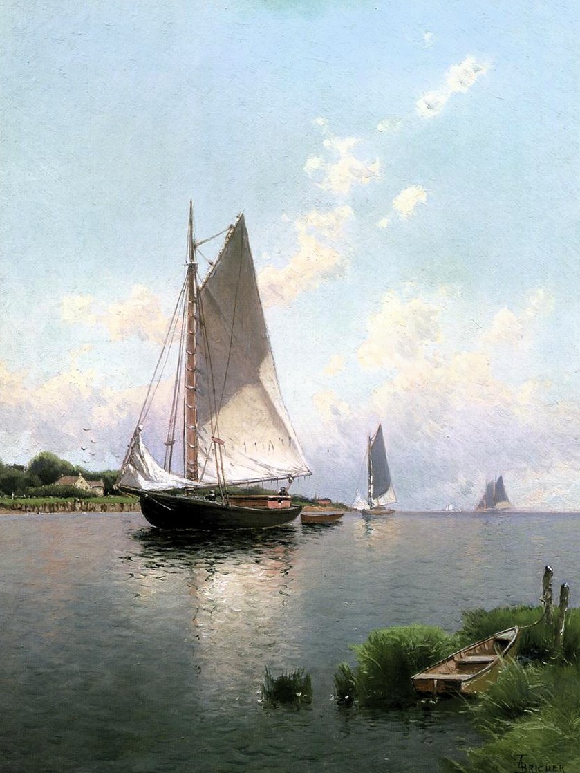 ArtistOnThisDay's tweet photo. Died on this day, September 30, 1908:
Alfred Thompson Bricher (American)

Blue Point, Long Island (1888) https://t.co/AB2EWeqjSY