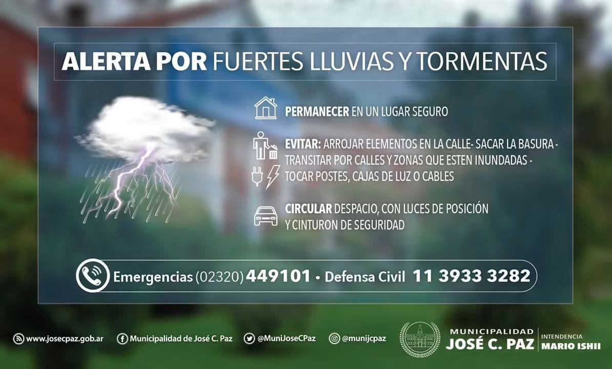 GastonOrtegaOk's tweet photo. #AlertaAmarilla 
#BuenosAires 
#JoseCPaz https://t.co/og6RsQ4y0k