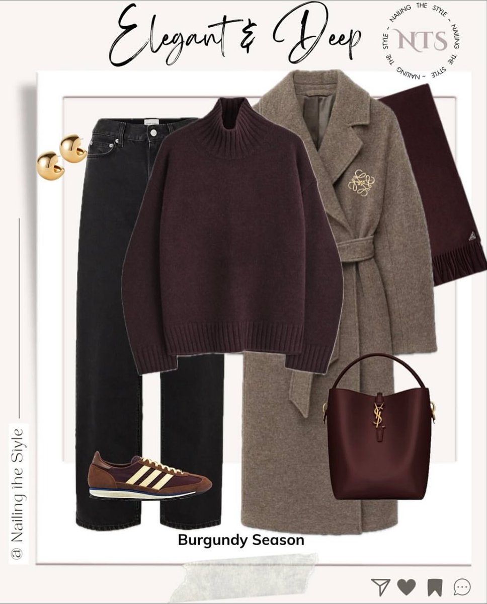 VivanBlackhah's tweet photo. Back in burgundy ✨ What’s your favourite look? Share your thoughts in the comments and pass these styling tips on to your friends. Available pieces and alternatives are linked in the November Highlight and LTK in bio. https://t.co/wBSbtWcJAR