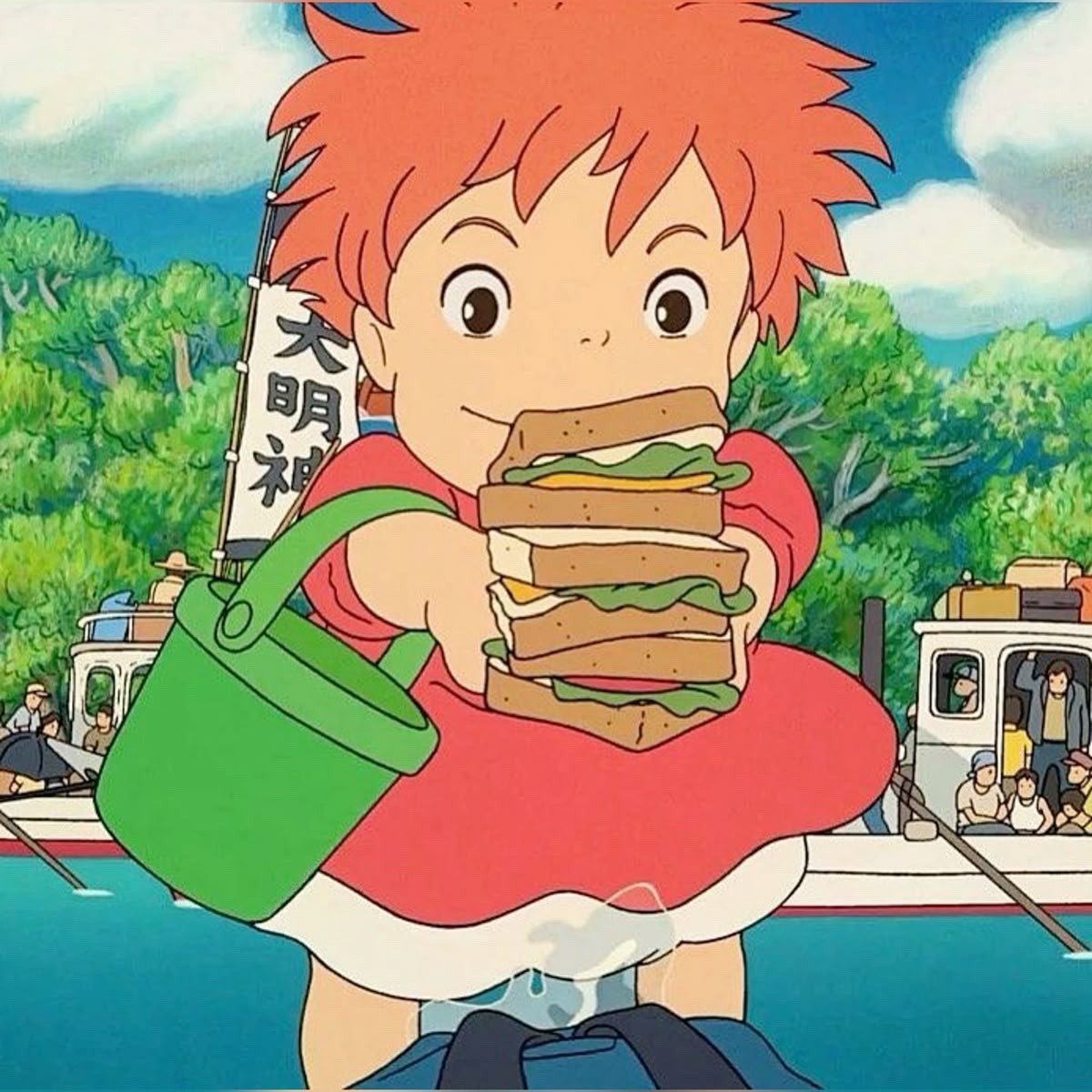 BubsPonyo's tweet photo. @ShiawaseCIub PONYO MEMBAWA SANDWICH
BERISI HAM
ENAK DAN YUMMY https://t.co/J2ehmOqvlc