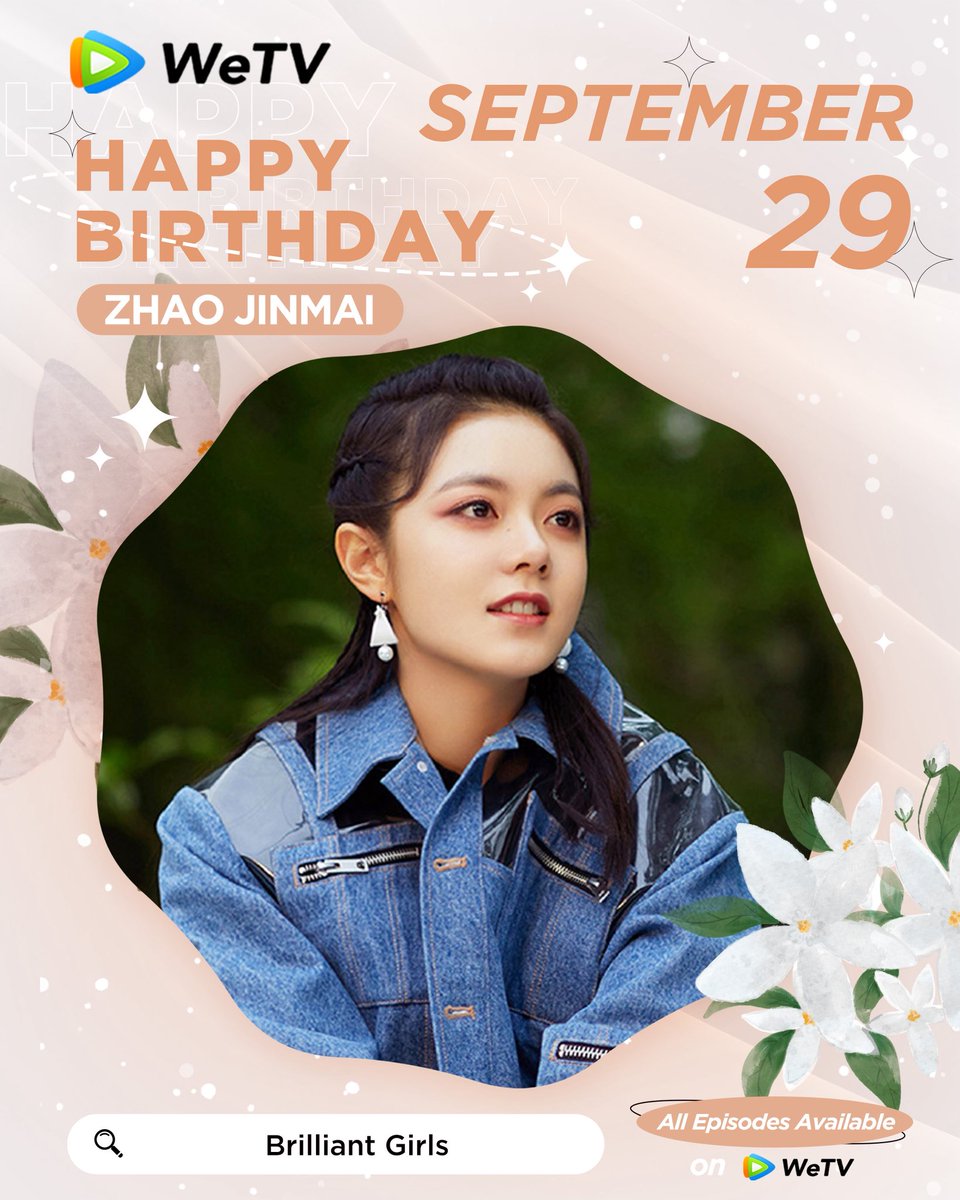 WeTVOfficial's tweet photo. Happy Birthday to #ZhaoJinmai  🥳🎂

Love your performance in #ShineOnMe #TheBlessedGirl #BrilliantGirls #AmidstaSnowstormofLove ❤️

Looking forward to more of your amazing works. ✨

#赵今麦 #WeTV #WeTVAlwaysMore https://t.co/aE07nN2Ed8