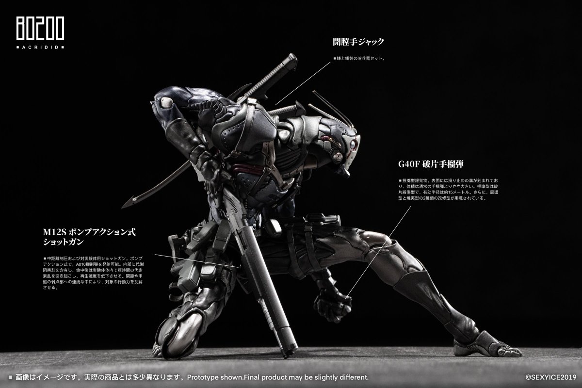 mamegyorai_jp's tweet photo. SEXYICEのオリジナルシリーズ「蟲 VERMIN」に新作！今回は人工進化と機械化改造によって生まれた生物機械複合体「イナゴ B0200」を1/12スケールフィギュア化しました。多態神経同期システムを搭載した個体で、それぞれのパターンが表現されたマスクを差し替えで再現します。
https://t.co/4pfCyqddXO https://t.co/3rohHaFbpz