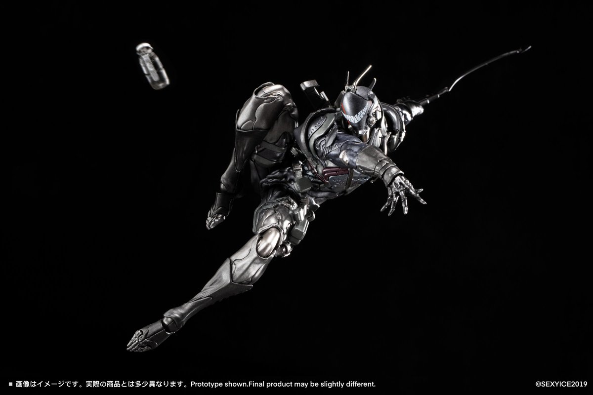 mamegyorai_jp's tweet photo. SEXYICEのオリジナルシリーズ「蟲 VERMIN」に新作！今回は人工進化と機械化改造によって生まれた生物機械複合体「イナゴ B0200」を1/12スケールフィギュア化しました。多態神経同期システムを搭載した個体で、それぞれのパターンが表現されたマスクを差し替えで再現します。
https://t.co/4pfCyqddXO https://t.co/3rohHaFbpz