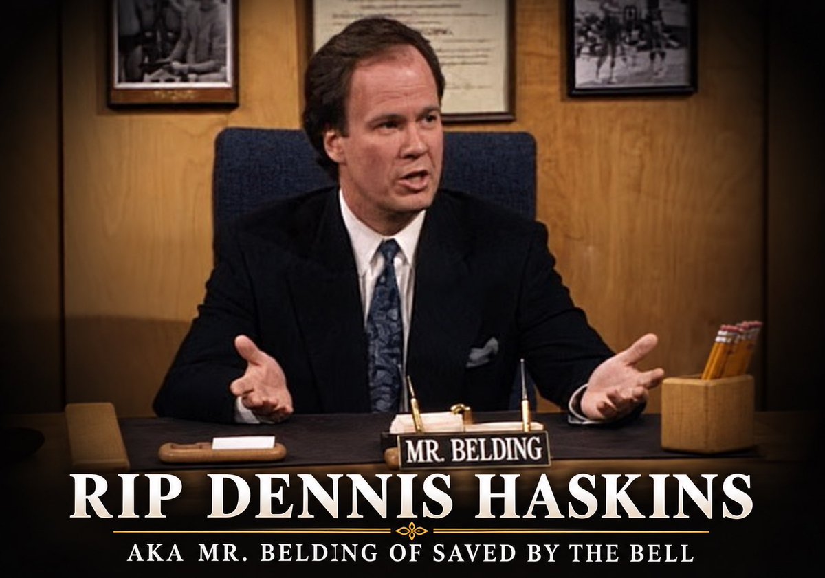 CarmineSabia's tweet photo. RIP Dennis Haskins AKA Mr. Belding of Saved By The Bell. https://t.co/VYf5yC9B2f