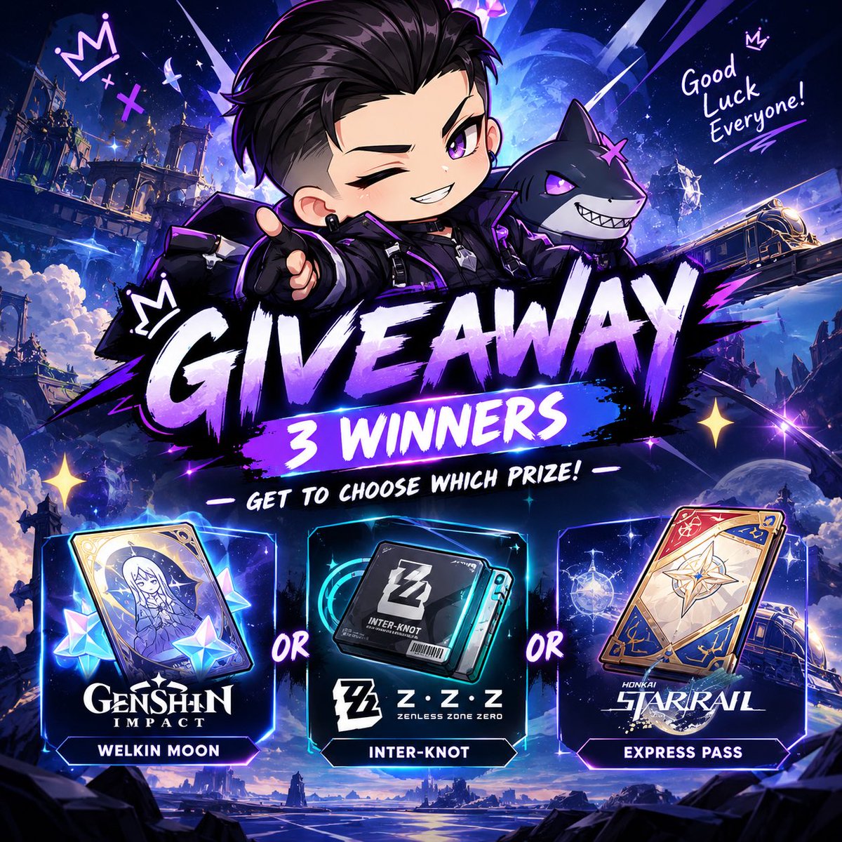 arrozOW's tweet photo. 3 - WELKIN/EXPRESS/INTER-KNOT GIVEAWAY!!!

💫 LIKE &amp; RT
💫 Must be following me
💫 Vote On My Pinned Tweet &amp; Comment Done
💫 Winners Announced October 2nd @ 7PM PST

Winners Receive Prize via Codashop

#Hoyoverse #ZZZ #GenshinImpact #HonkaiStarRail #Gacha https://t.co/rKtCFFqTaC