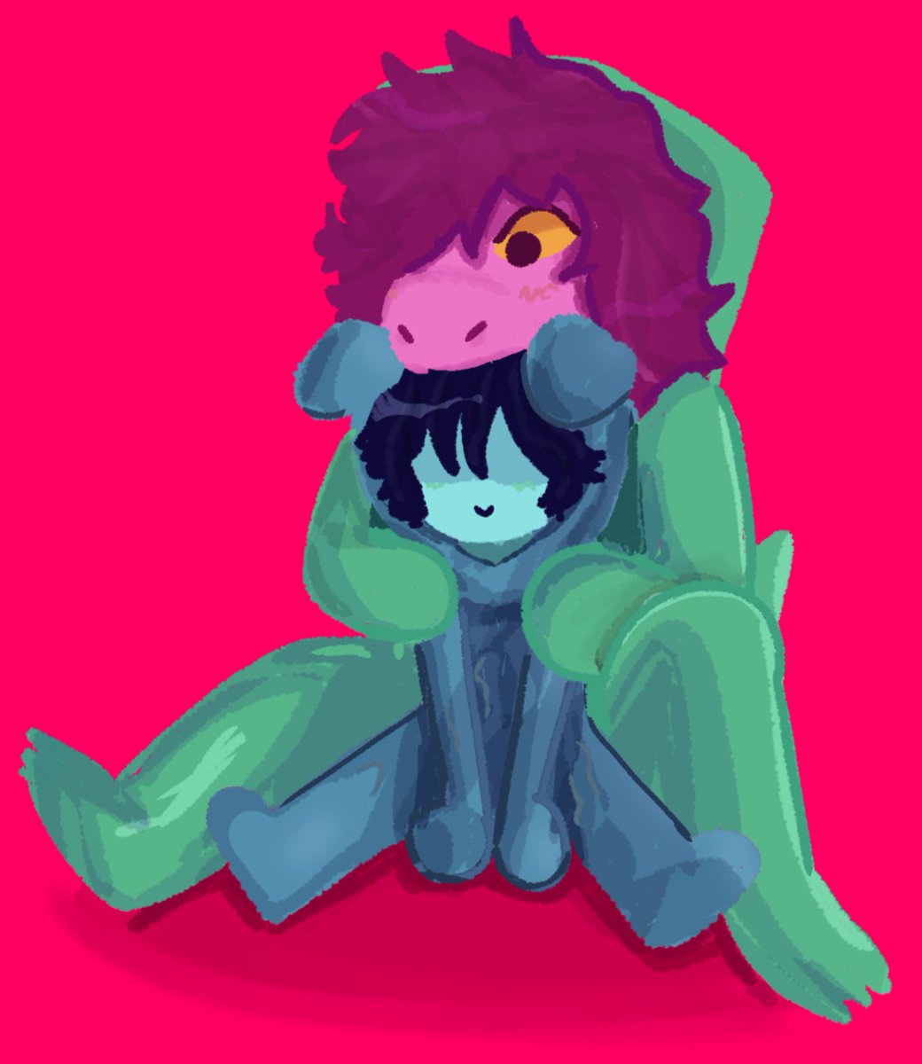 VesselBlud's tweet photo. when you have a friend #krusie #deltarune https://t.co/fPGWK37eRa