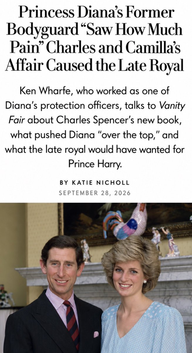 ZandiSussex's tweet photo. Really good interview with Princess Diana’s former bodyguard, Ken Wharfe, who says he believes Charles Spencer and personally witnessed the gaslighting of Diana by Charles and the “men in grey suits”.

He also saw firsthand just how much pain Charles and Camilla’s affair caused Diana.

Full article 👉 https://t.co/XuHGtBdLBh