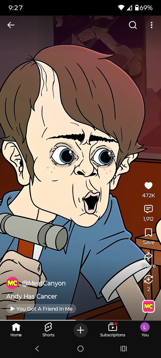 Not_V_Anymore's tweet photo. Raging adult Andy:
"Move for me woody moooooove lmfao 🤣" 

Them
*It's because when we reveal ourselves to you, Andy, you contract cancer.*

"You have cancer, Andy" 

@meatcanyon @YouTube

https://t.co/HA4X4xOmjV https://t.co/IFmXDOeRwo