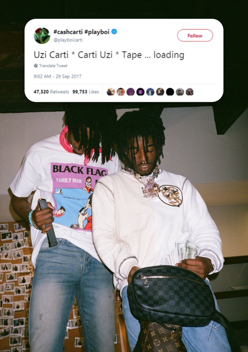 Kurrco's tweet photo. 9 years ago today, Playboi Carti announced his mixtape with Lil Uzi Vert, "16*29" 🗓️

Despite multiple leaks, a planned but canceled tour, and teasers from both artists over the years, the tape has yet to be released... 

Do you still want '16*29' to drop?