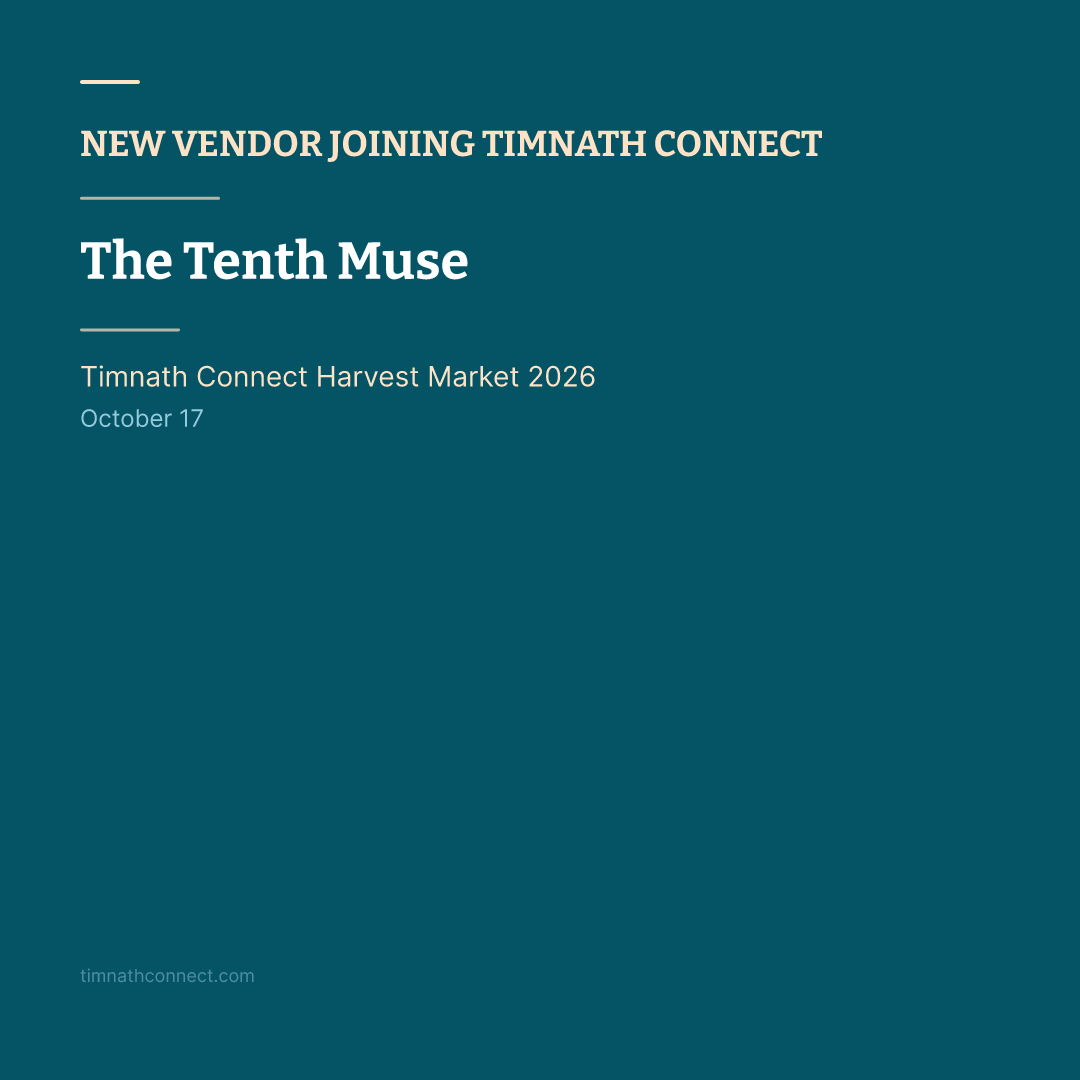 TimnathChamber's tweet photo. The Tenth Muse is attending Timnath Connect Harvest Market 2026 (October 17) https://t.co/8yRWsSdl4o #TimnathConnect #HarvestMarket #VendorMarkets #LocalVendors #SupportLocal https://t.co/Kiy8cPm5jf