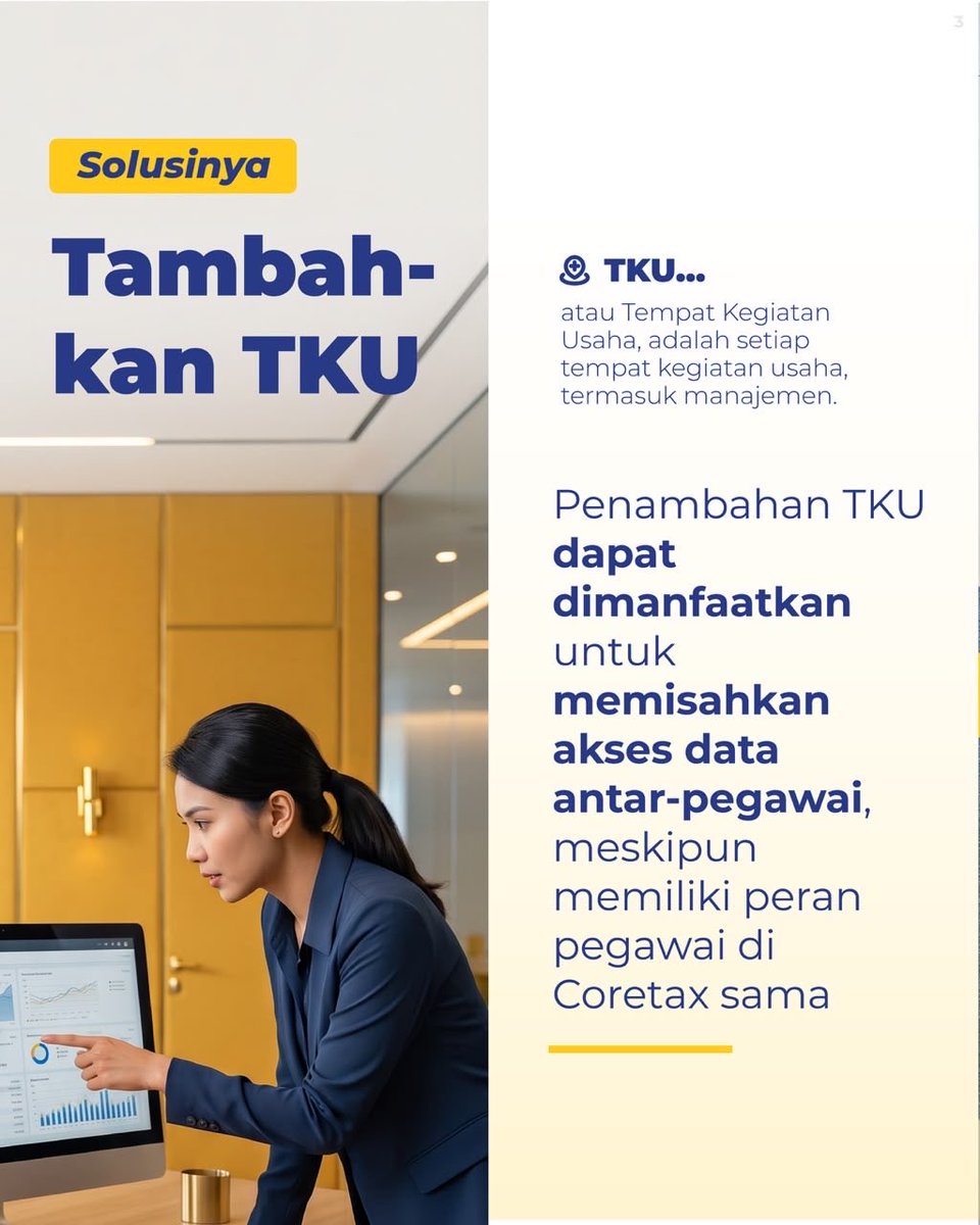 pajakbnaaceh's tweet photo. #KawanPajak, bagaimana menjaga kerahasiaan data gaji karyawan di Coretax? 👀

Gunakan Tempat Kegiatan Usaha (TKU) untuk mengatur akses secara terpisah, sehingga setiap penanggung jawab hanya dapat mengakses bukti potong PPh Pasal 21 sesuai perannya.

Yuk, simak panduan lengkapnya https://t.co/NTcb4l1a0l