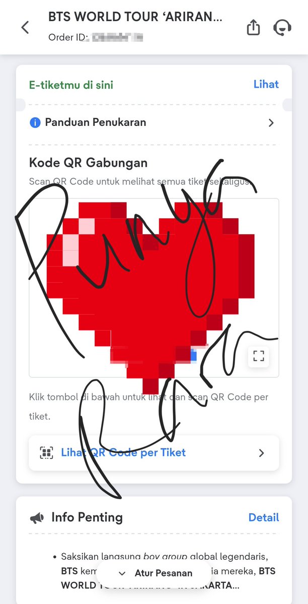 iamchim4's tweet photo. WTS Tiket Arirang in Jakarta

1 Tix a.n sendiri
Platinum Floor C Day 1
Gensale - Secure 12.02
War sendiri, tanpa jastip, tanpa calo

💸Fullpay
💸Serius buyer DM 

All proof available (Video call, COD cirebon)

#BTS_WORLDTOUR_ARİRANG 
#BTS_ARİRANG https://t.co/aSPA2i2dY9