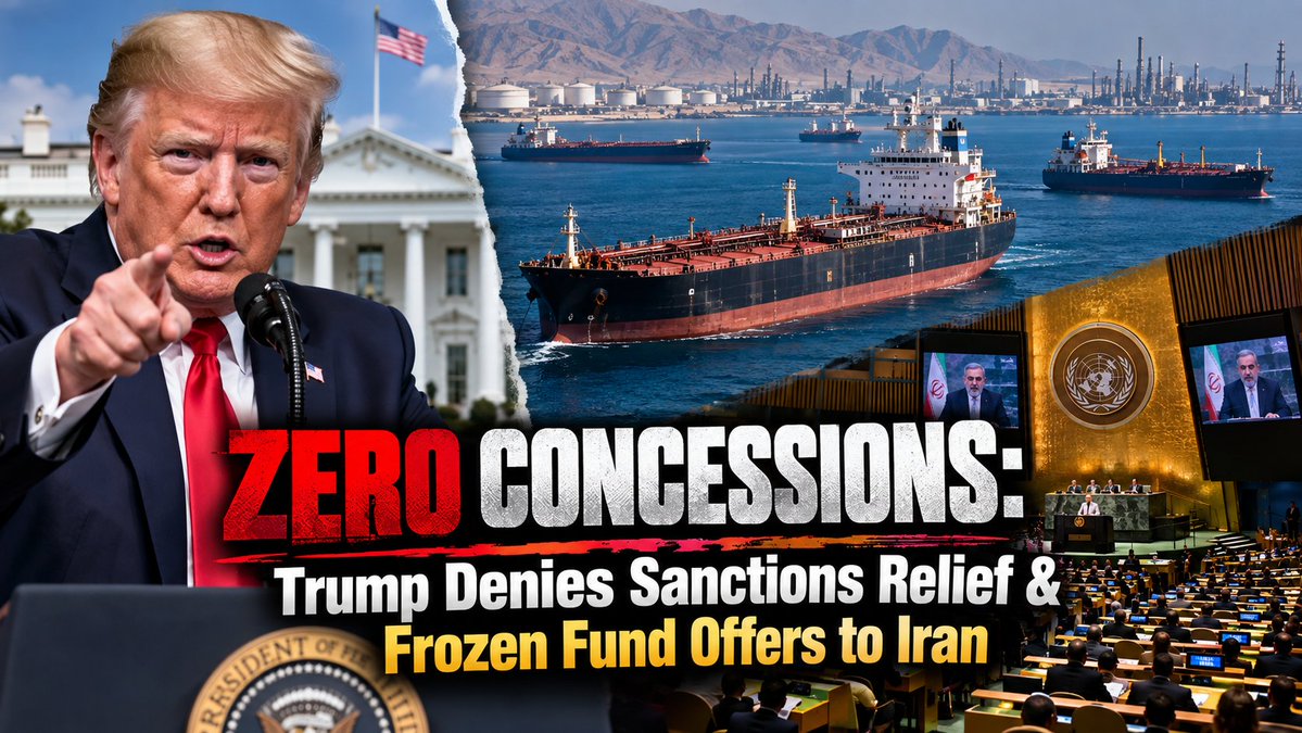 rrnewstrends's tweet photo. 🔴 BREAKING: Donald Trump has denied reports that the U.S. offered sanctions relief or access to frozen funds to Iran in exchange for nuclear commitments.   "I offered them NOTHING!" Trump posted, rejecting recent reports as a hoax. 🧵👇 https://t.co/6VHgREJJiD #DonaldTrump #Iran https://t.co/06EEtuXKI4