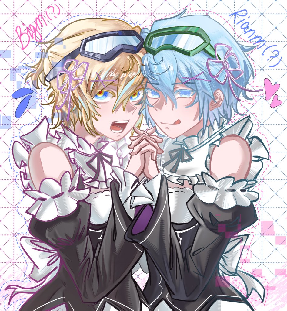 kafkaX601's tweet photo. They should be called bigm and rainm?hahahaha,My feelings about them…like rem and ram(?)#mcyt #bigness #McBigness #MCrainYT https://t.co/CHDWXs8w7X