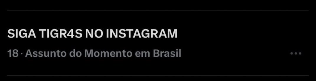 Tigr4sBrasil's tweet photo. 🐯| IRRETOCÁVEIS!!! 🔥

Fechamos a TAG de hoje em 18º lugar nos Assuntos Mais Comentados do X! As Tigr4s mal anunciaram o debut e já alcançaram 3 mil seguidores no Instagram oficial, além de conquistarem duas TAGs nos assuntos em alta em menos de uma semana!E isso é só o começo! https://t.co/b8KDiGA1bK