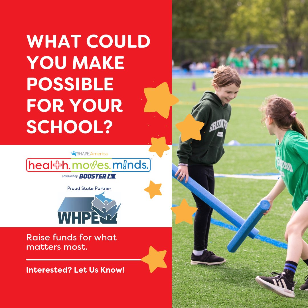 WHPEOffice's tweet photo. What could you make possible for your school? #healthmovesminds helps schools raise funds for what matters most — with coaching and ready-to-use resources to help along the way.

Last year, we raised $8,800 and received almost $4,900 (54%) in cash plus a $648 Gopher gift card! https://t.co/xWA9rqFJMl