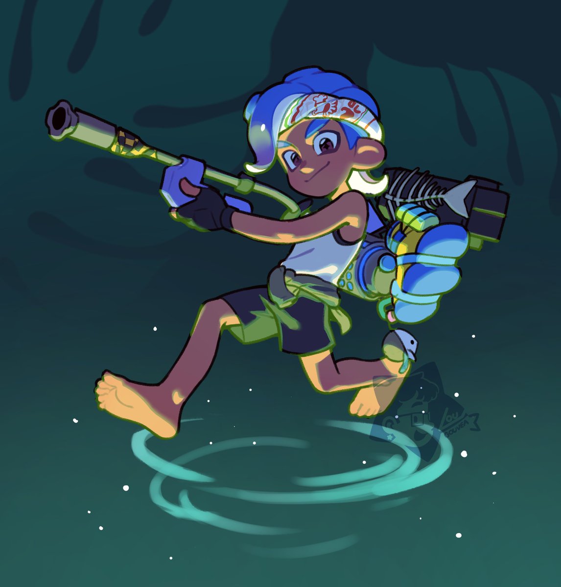 lougouvea's tweet photo. Can't touch this octoling 🍃 #splatoonraiders https://t.co/tPR6N7gp3o