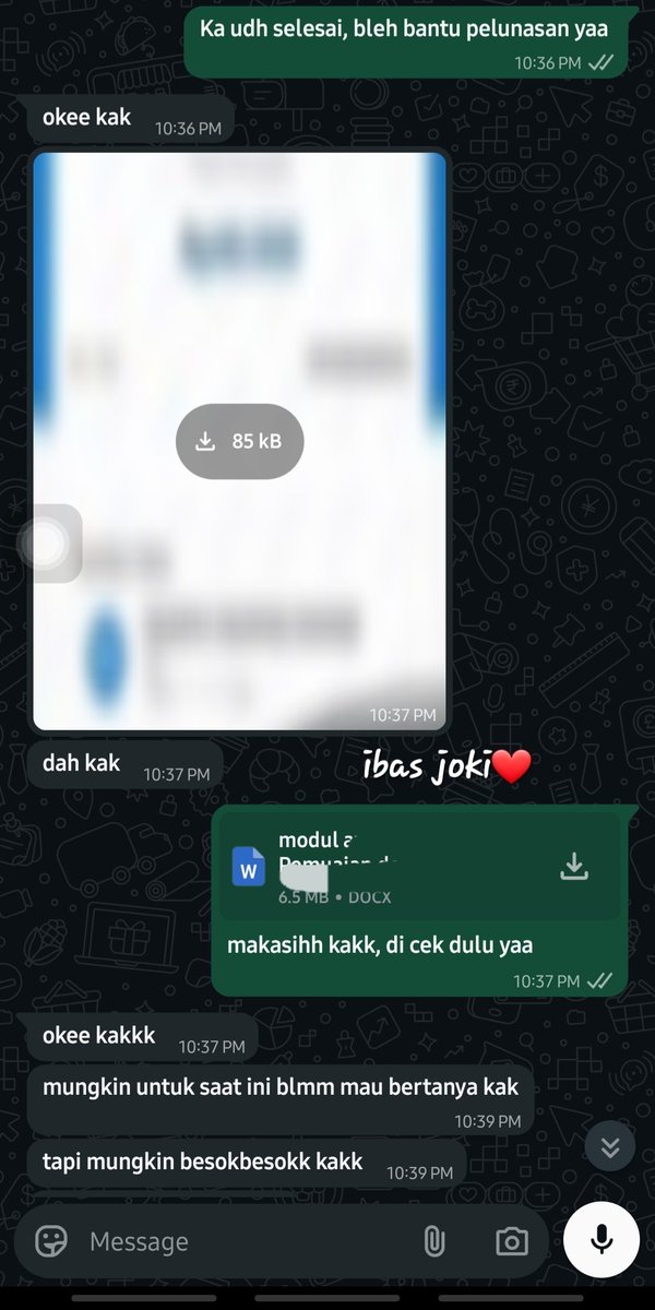 SiTukangJoki's tweet photo. Yukk siapa lg yg mau dibantuin ngerjain tugasnya, bikin modul ajar juga bisa banget lohh..
Satset no tipu tipu yaa ❤️
Cuss wa ke https://t.co/a0y9Bs7RPB
Testi terbaru nihh pengerjaan modul ajar smp✨️
2
#zonauang #zonabu #zonaba #jokitugas https://t.co/yFKHqK7arY