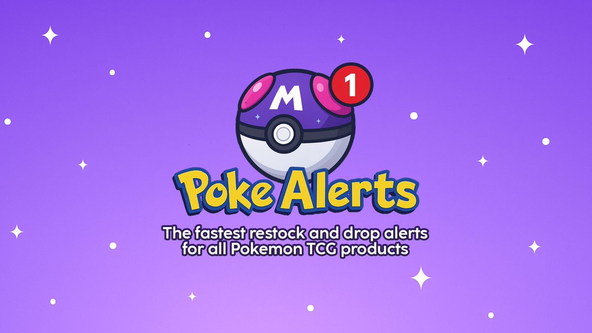 getonlypings's tweet photo. FREE 3 DAY TRIAL TO Poke Alerts HERE! ⤵️

https://t.co/AEAeNZYuvM

💥The #1 Pokemon TCG Restock and Drop Alerts Community💥

The fastest and most reliable alerts for all Pokemon TCG restocks, drops and deals, covering 100+ retailers globally across all major regions. 

Free trial available here - Join Now ⬇️

https://t.co/AEAeNZYuvM

#pokemon #pokenotify #pokemoncards #tcg #tcgplayer #PokemonCompany #nintendo #cookgroup #freestuff #discord