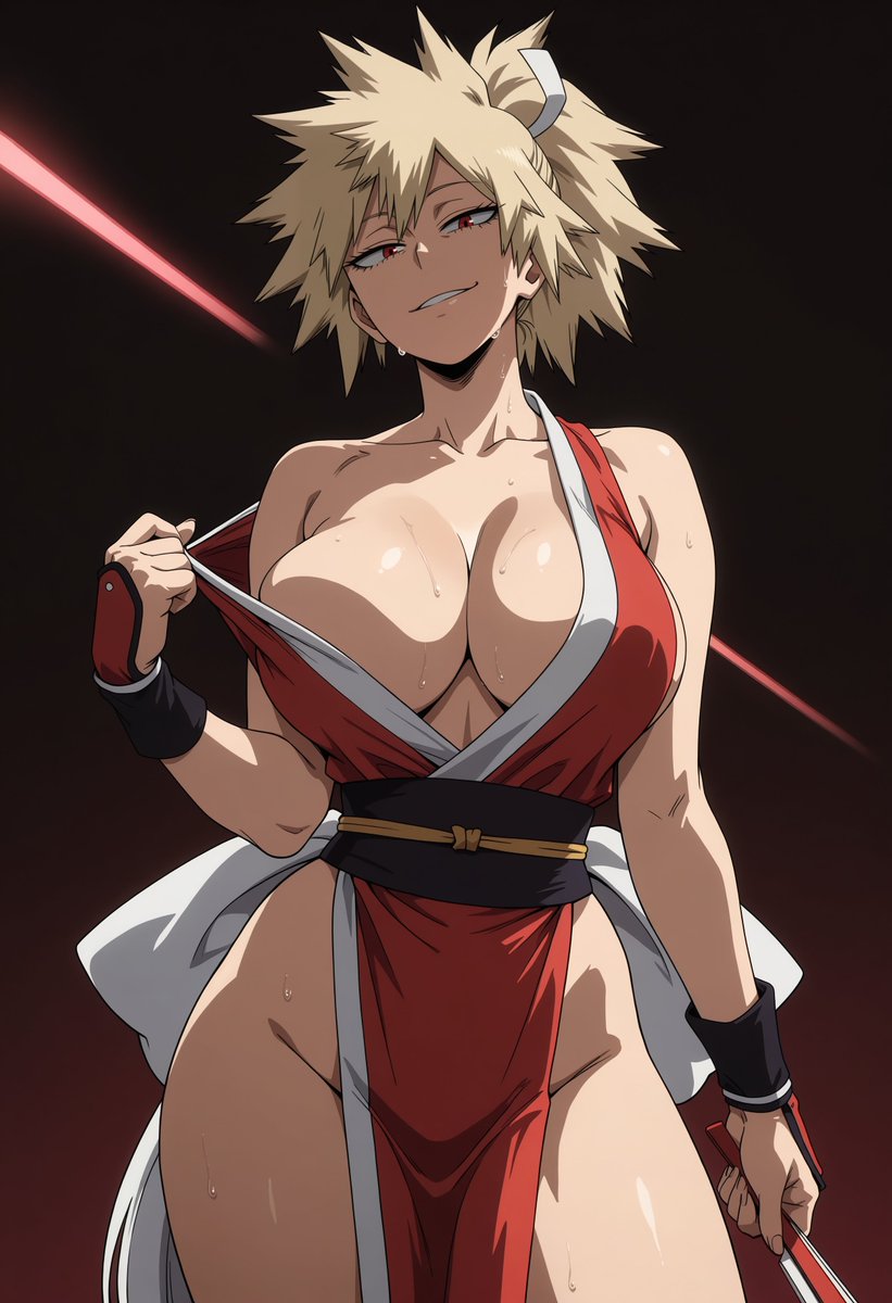 ItsDevilIII's tweet photo. Mitsuki Bakugo as Mai Shiranui. Requested by one of my Patreon supporters, and who am I to say no?

#MyHeroAcademia #MitsukiBakugo #MaiShiranui #FatalFury #AIart https://t.co/rzQl8N19zB