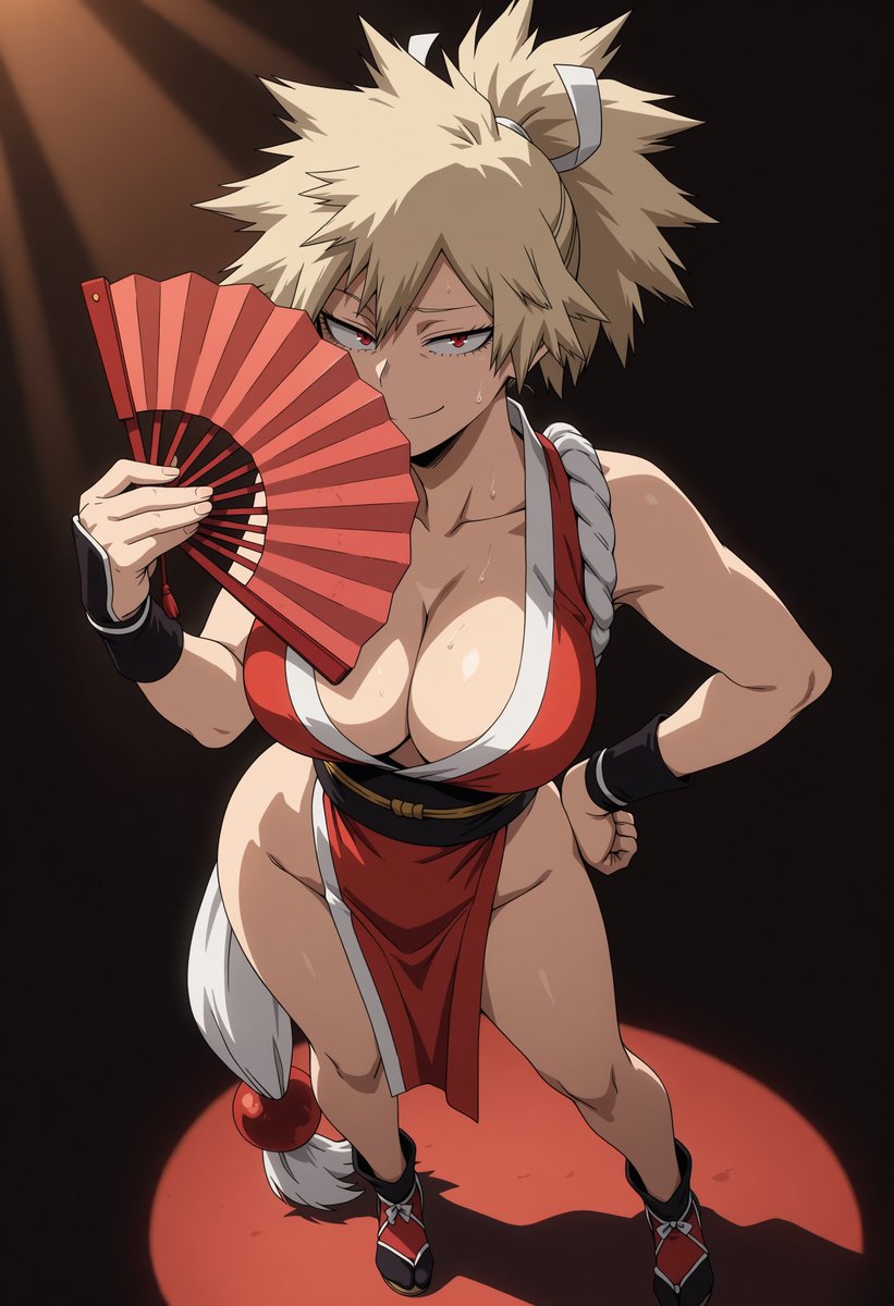 ItsDevilIII's tweet photo. Mitsuki Bakugo as Mai Shiranui. Requested by one of my Patreon supporters, and who am I to say no?

#MyHeroAcademia #MitsukiBakugo #MaiShiranui #FatalFury #AIart https://t.co/rzQl8N19zB