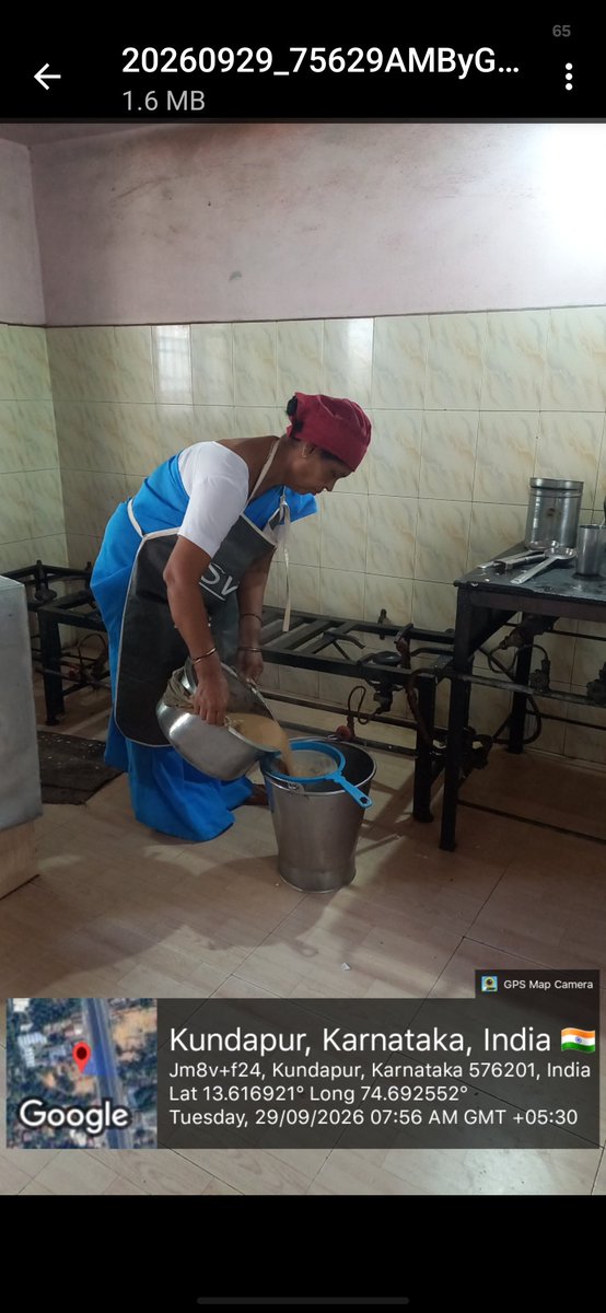 premetricgk's tweet photo. Pre metric girls hostel kundapur 
Breakfast 
29.9.26.
#SocialAudit_SWDMeals 
#SocialWelfare_Karntaka
@sw_udupi https://t.co/vdT28cEODq