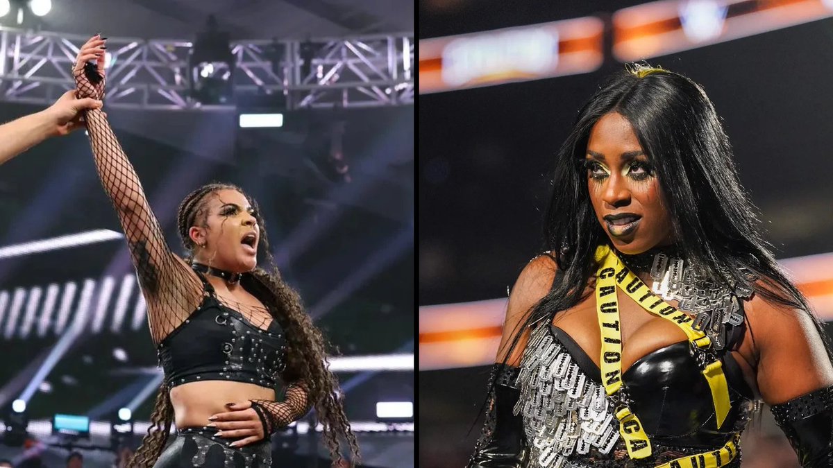 Molliestake87's tweet photo. With Jaida Parker, part of the 946 faction, there is only ONE woman to join The Bloodline faction who will advise Jaida to PROCEED WITH CAUTION, and that is the HIGHLY ANTICIPATED return of NAOMI! ⚠️🔥 
#WWERaw https://t.co/4fi8OvCcvd