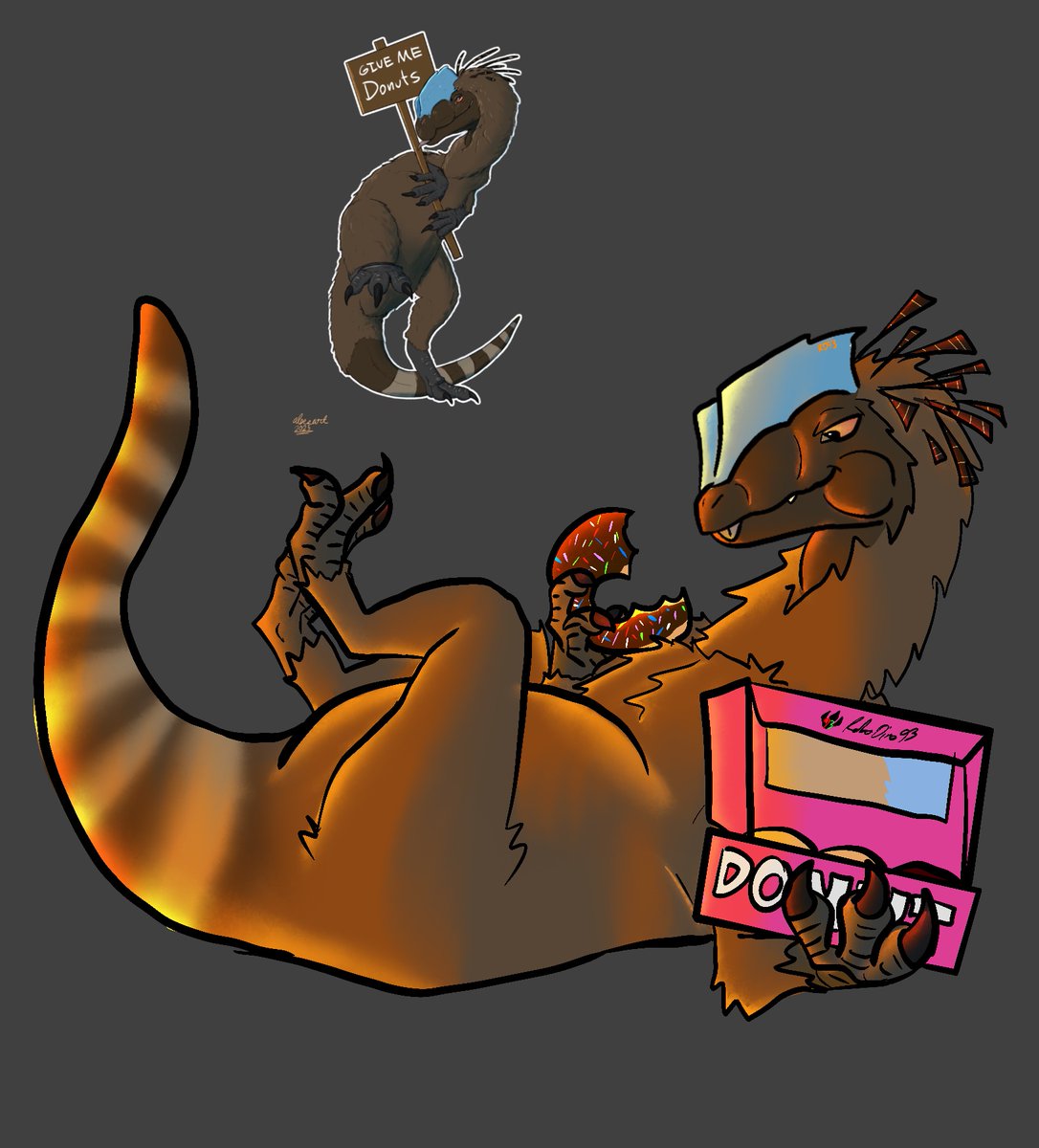 RoboDino93's tweet photo. Here’s a redraw of fanart I did for @DastardlyCSP’s Dilophosaurus (which you can see in timelapse video). Hope you enjoy! https://t.co/co2Y7n7PAn