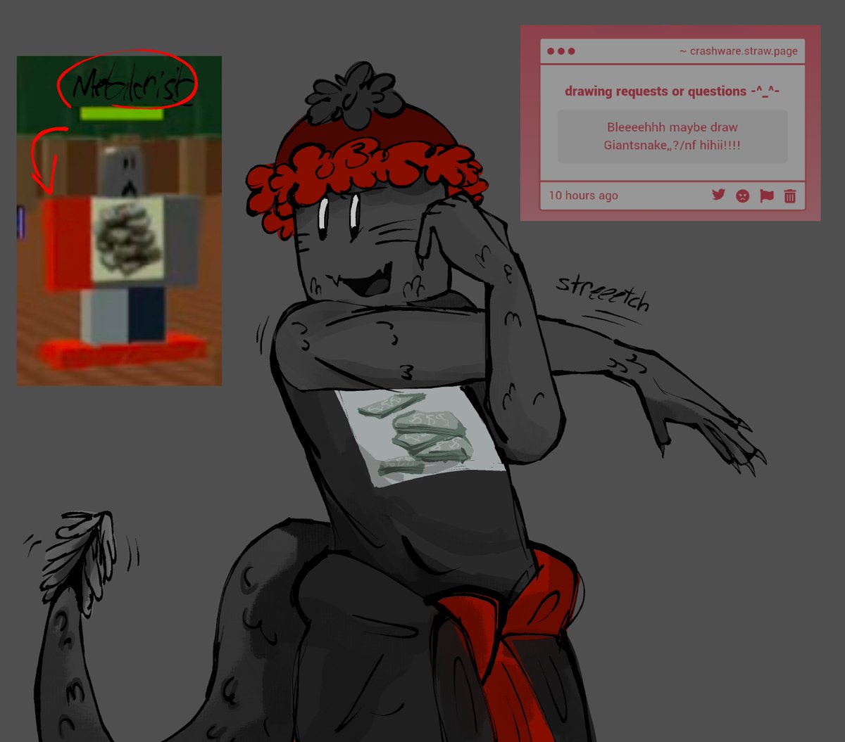 crashware_'s tweet photo. giantsnake request!!!!!!!!¡!!!!!¡!!!!!!!!!!!!!!! https://t.co/006bbBcoBC