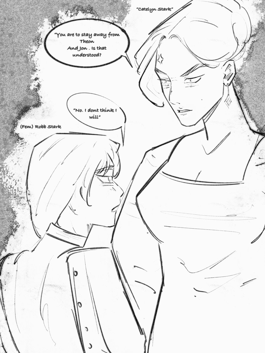 Rainboria's tweet photo. Catelyn angry at (Fem) Robb for dancing with Theon

#gameofthronesart #asoiafart #digitalart https://t.co/e2eB133f7h