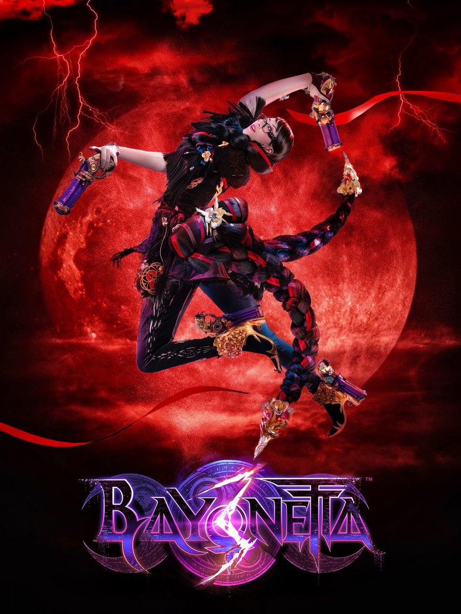 larochefort11's tweet photo. Bayonetta 3 cosplay photo I did in 2022. We were trying to recreate the official poster! What do you think?💜

Funnily enough this was my first Bayonetta cosplay… it leads to Bayon2&amp;3 afterwards🤣
#Bayonetta #Bayonetta3 #cosplay #コスプレ #gaming https://t.co/iNstDtyNng