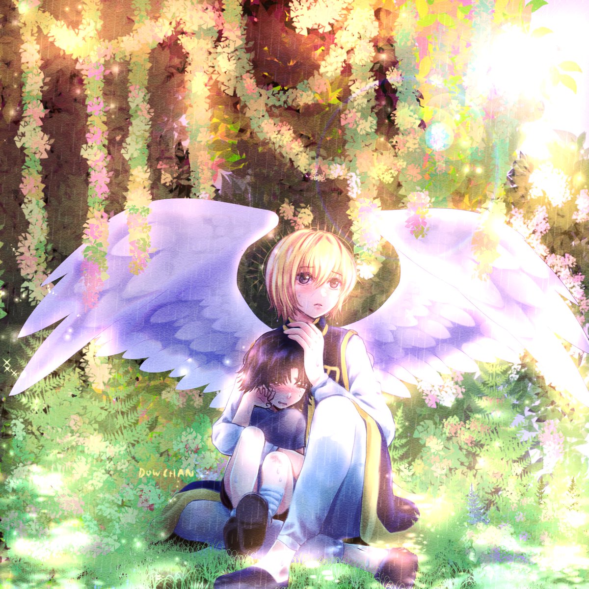 dowchankrkrart's tweet photo. อีกแนวที่ชอบวาดคือเทวดากับปีศาจ
ห่างหายไปนานมากเพราะการวาดปีกมันยุ่งยากจริงๆ
#kurokura #hxhfanart https://t.co/CZG7ZzMFyL