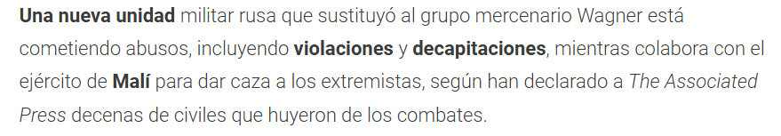 ElverGonpi35's tweet photo. @LupinTepetlatoc @NelkBSI Lloro, pero es la verdad tarado, eres un bruto que reduces a toda la población como Nazi, pero bueno, gloria a Rusia con su curioso nombre llamado Africa Korps y que no solo mata a los "malditos ucranianos", si no que también cometen crímenes en Mali. https://t.co/jfWZ6dEdEx