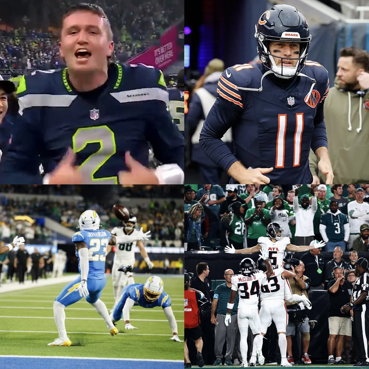 EaglesOwnYou's tweet photo. - Destroyed by Case Keenum
- Jalen 4 INT vs Chargers
- Drake London game winner
- Drew Lock game winning drive

All on Monday Night Football.

Please stop scheduling us, @NFL https://t.co/d4jYEregk1
