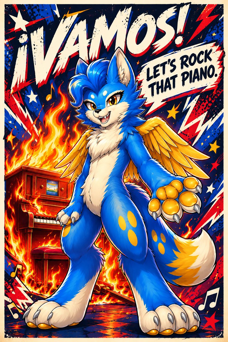 MarcouskyM's tweet photo. Bueno obviamente en el formato digital tubo que tener mejoras #furryartㅤㅤㅤ #digitalartㅤ https://t.co/TbzxHTsWwt