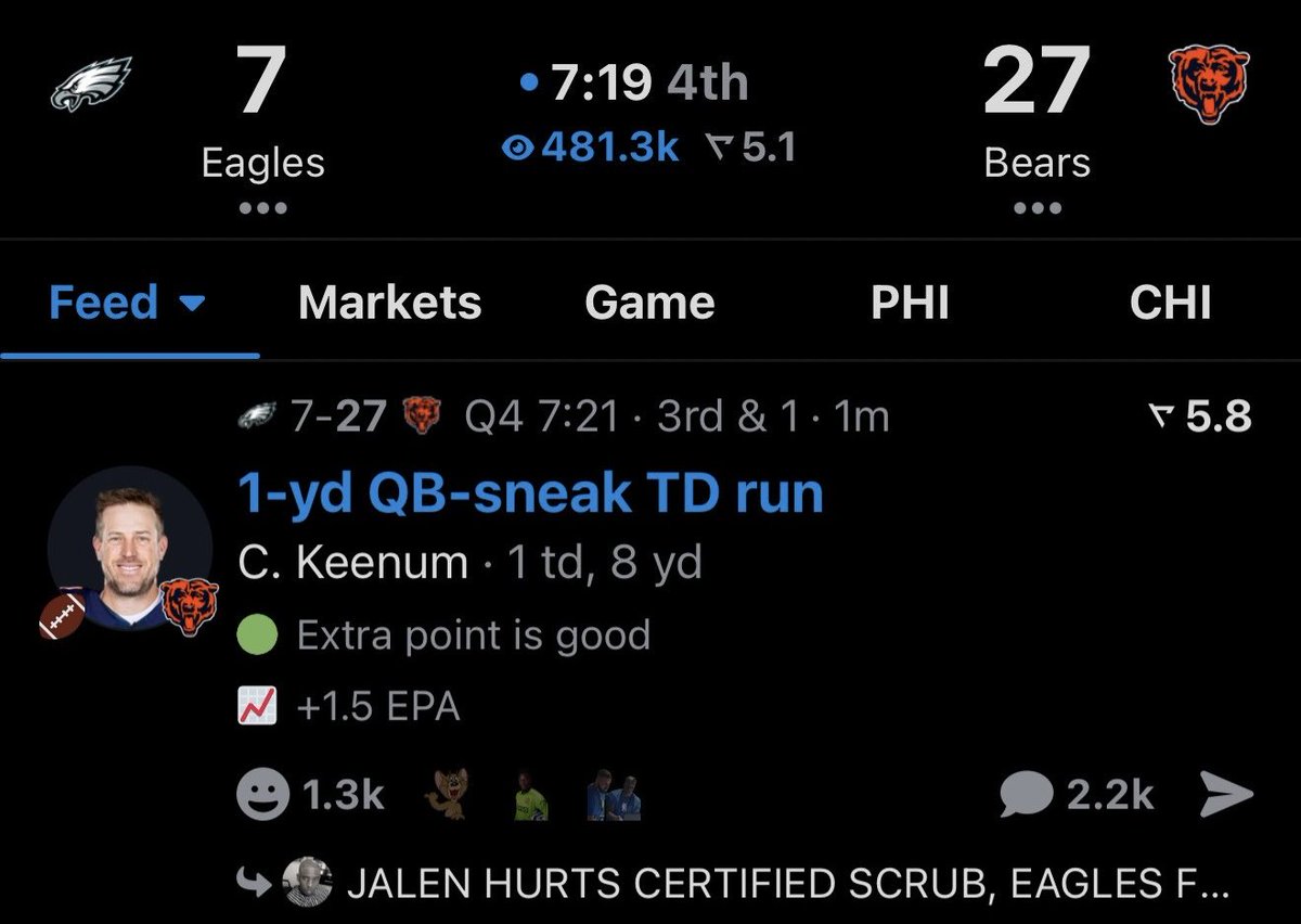 realapp's tweet photo. CASE KEENUM RUSHING TOUCHDOWN https://t.co/onKp3m2HWQ