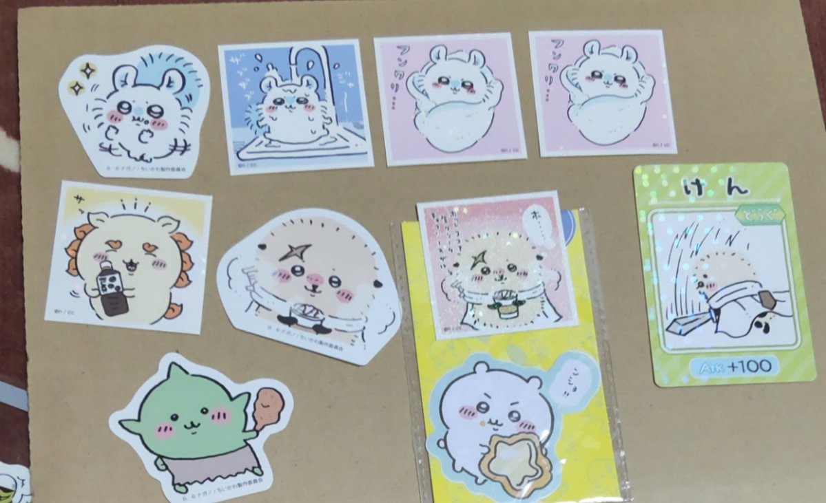 usamanju's tweet photo. ちいかや　ステッカー　カード類　交換

譲　画像※リプ欄に続きます

求　くりまんじゅう うさぎ関連

郵送での交換です。
宜しくお願い致します。 https://t.co/5DdKg9axVC