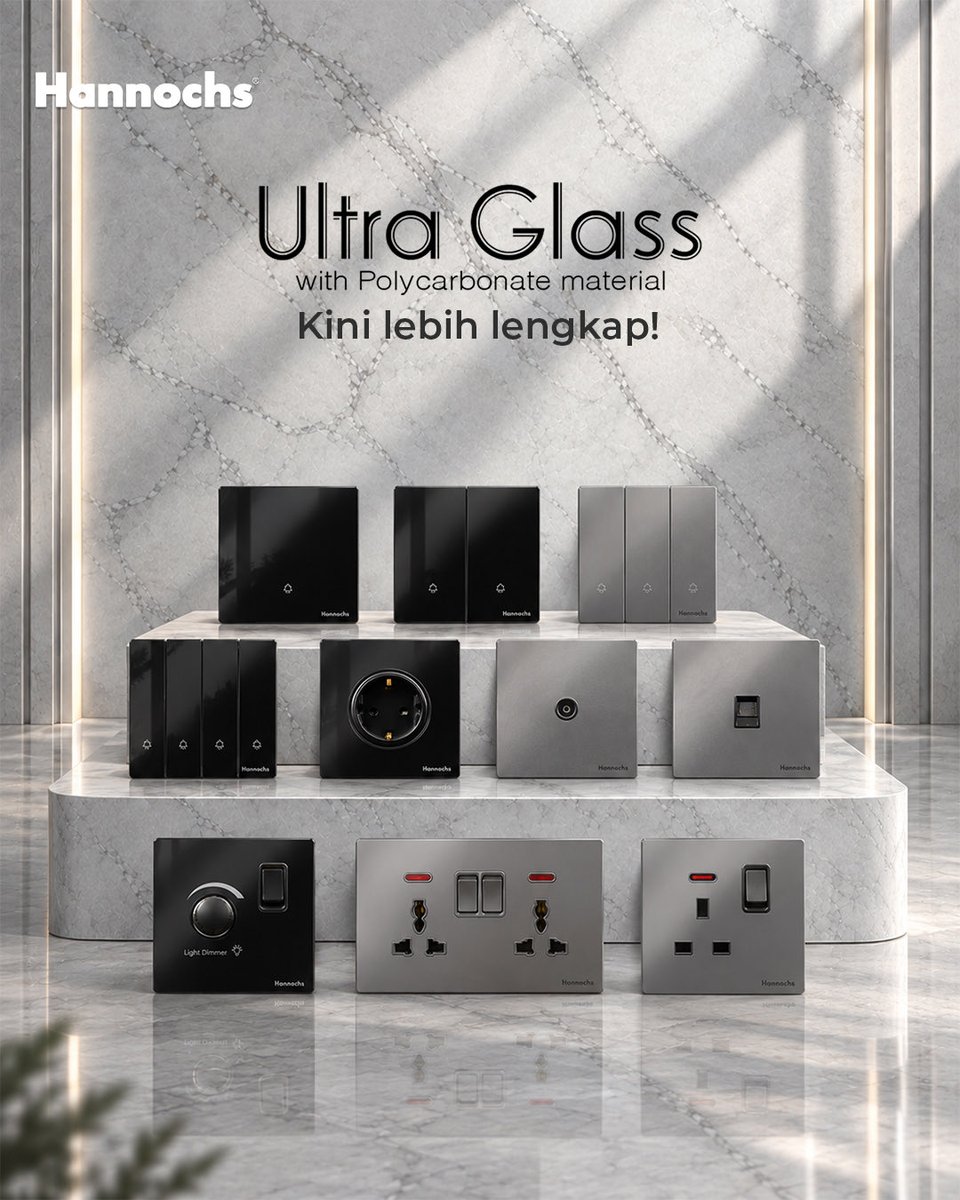 hannochs_indo's tweet photo. 𝐔𝐥𝐭𝐫𝐚 𝐆𝐥𝐚𝐬𝐬 𝐰𝐢𝐭𝐡 𝐏𝐨𝐥𝐲𝐜𝐚𝐫𝐛𝐨𝐧𝐚𝐭𝐞 𝐌𝐚𝐭𝐞𝐫𝐢𝐚𝐥, 𝐤𝐢𝐧𝐢 𝐡𝐚𝐝𝐢𝐫 𝐥𝐞𝐛𝐢𝐡 𝐥𝐞𝐧𝐠𝐤𝐚𝐩! ✨
Sentuhan mewah untuk dinding rumahmu, daya tahan maksimal untuk kenyamanan setiap hari.
#LEDLamp #Lighting #Bohlam #LampuLED #nyalakanduniamu https://t.co/zhCVhaUoDp