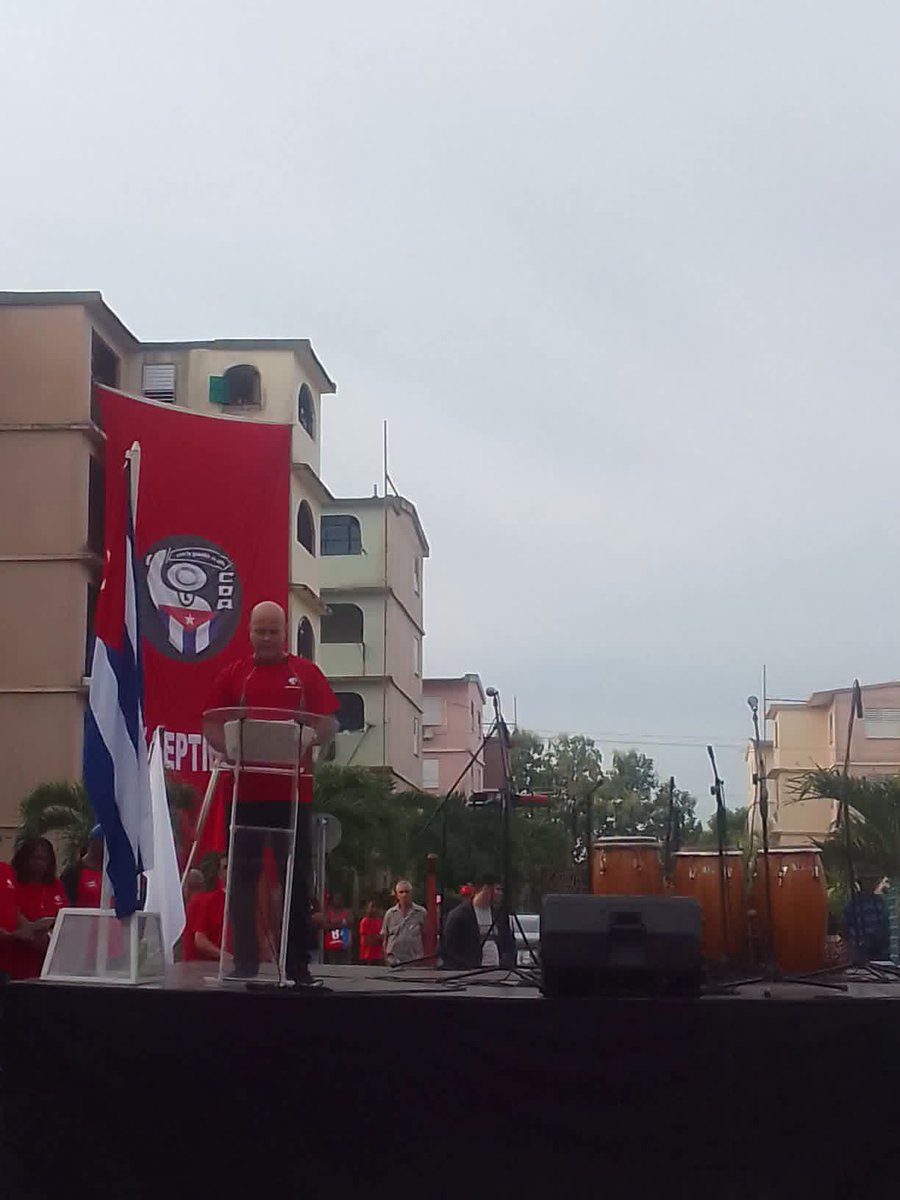 GHNordelo5's tweet photo. En Matanzas, provincia Vanguardia, se efectuó este #28DeSeptiembre el acto nacional por los #66AñosCDR #Cuba #CDRCuba https://t.co/mmzxtoxDpM