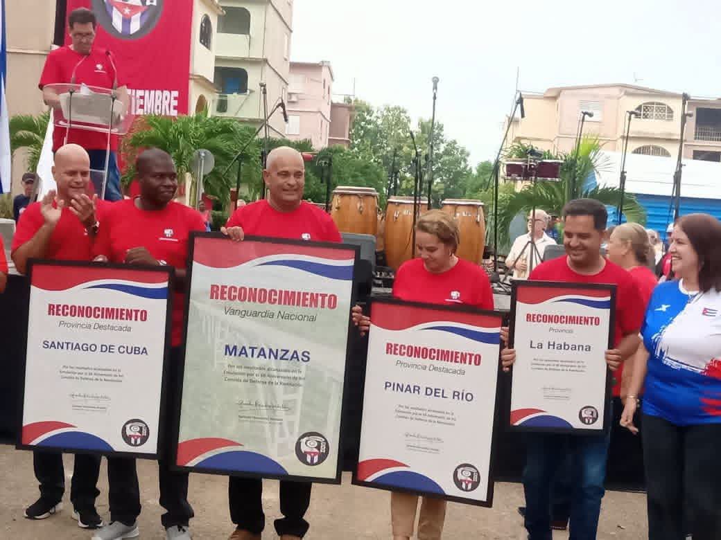 GHNordelo5's tweet photo. En Matanzas, provincia Vanguardia, se efectuó este #28DeSeptiembre el acto nacional por los #66AñosCDR #Cuba #CDRCuba https://t.co/mmzxtoxDpM
