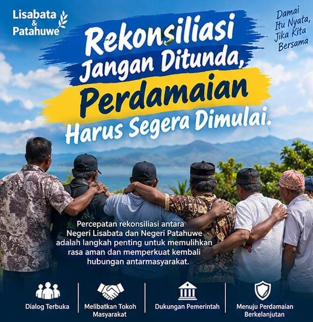 TimurParadise's tweet photo. Percepatan rekonsiliasi antara Negeri Lisabata dan Negeri Patahuwe merupakan langkah penting untuk memulihkan rasa aman, membangun kembali kepercayaan, dan memperkuat hubungan antarmasyarakat. Semua pihak diharapkan mengedepankan dialog dan penyelesaian secara damai. https://t.co/MSyS8rvfDr