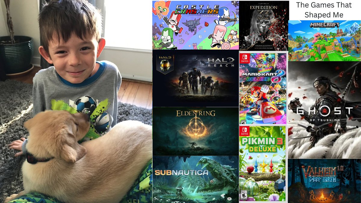 KingMoosus's tweet photo. Me and the games that shaped me https://t.co/tljRleRkBq