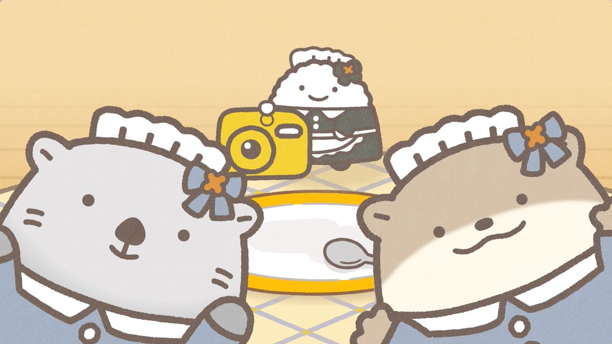 nandemoikimono's tweet photo. 明日、月末12時は #なんものアニメ 配信日☕️
今回は、なんものカフェでラッコとカワウソもメイドさんに？
今までのおさらいはこちら👇
https://t.co/jh062bLCTR https://t.co/CxhOLLN6ac