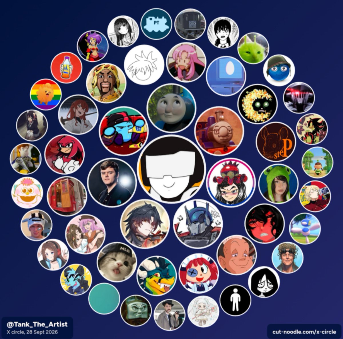 Tank_The_Artist's tweet photo. Did the X circle thing.

Note to anybody wanting to do this, only use the one by https://t.co/P2Q6sqRii9. The other one made by Circleboom compromises your account and makes you follow crypt0 accounts. https://t.co/u166bdb2L4