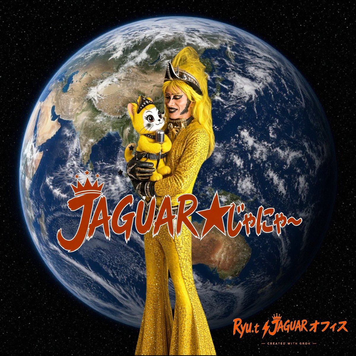 jaguardes's tweet photo. JAGUAR星より☆
大好きな地球のミナサァ～ンの安全を
強く願っております。
天候などお気をつけくださいネ～♪ https://t.co/8XyHlrecd9